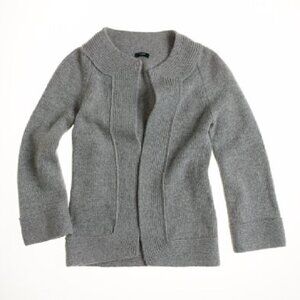J.Crew grey open wool blend cardigan 97657 S Sm Small XS XSmall
